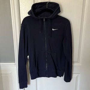 Men's navy Nike zip up hoodie!